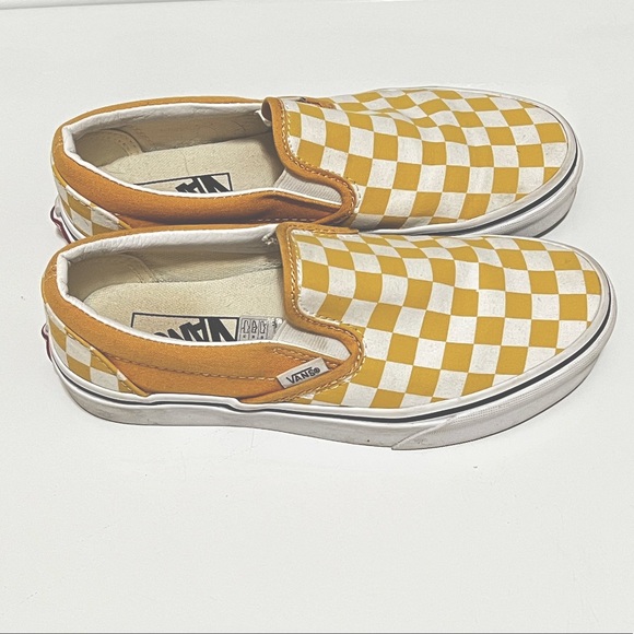Yellow Checkered Vans - Picture 3 of 3
